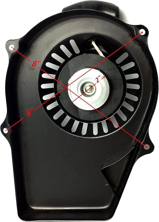 Recoil Starter for Tail Gator 63025 63024 &amp Storm CAT 63CC 2HP 800 900W 60338 66619 69381 For Pulsar PG1202S &amp 2HP 2-Stroke 64CC Gas Generator with handle &amp rope replacement