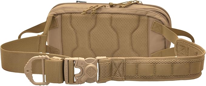 HAZARD 4 Bandoleer - Mini Tactical Sling Bag - EDC/CCW Shoulder Crossbody Pack - Water Resistant Small Chest Satchel - Durable Carry Travel Backpack - Military-Style Single Strap Body Pack - Coyote