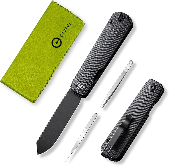 CIVIVI Sendy 3 In 1 Multitool Pocket Knife With Tweezers and Toothpick Ben Petersen designed Folding Knife for EDC Camping Daily Use Perfect Gifts for Men Women C21004B-2