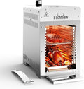 BIG HORN OUTDOORS Portable Infrared Broiler Propane Gas Grill 1500 Degree Stainless Steel Tabletop Quick Cooking Steak Grill for Meat Seafood Veggies