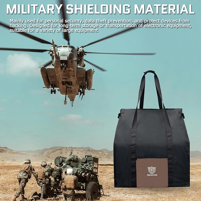 Faraday Bag for Large Generators and Electronics Military-Grade RF Shielding For Computer TowersMobile Devices EMP Protection Signal Isolation Anti-tracking Data Privacy