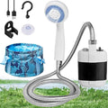 Portable Camping Shower with Adjustable Flow - for Easy &amp Convenient Outdoor Cleaning Pumps Water from Bucket Experience Refreshment Anywhere for Camping Hiking Car Washing Pet Cleaning