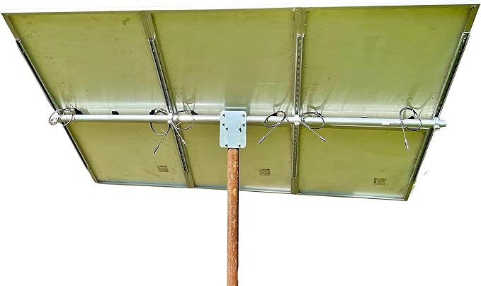 Solar Panel Array Top of Pole Ground Mount Bracket 2 - 2.5 - 3 Pipe Universal Bolt On