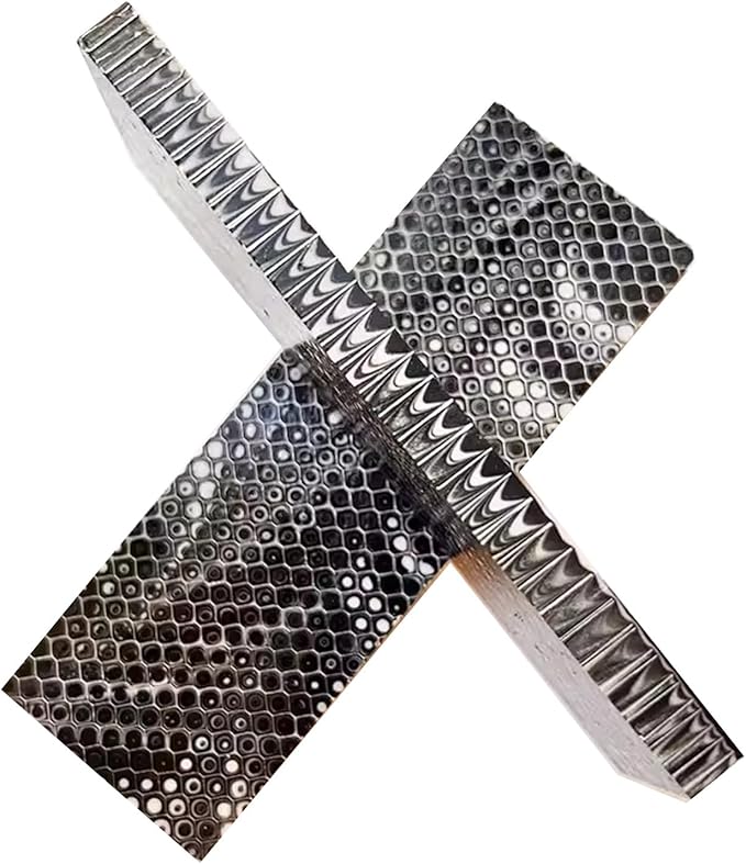 DIY Honeycomb Structure Knife Handle Scales Made Of Blank Resin Material Replace The Carved Decorative Panel(150x50x7mm)