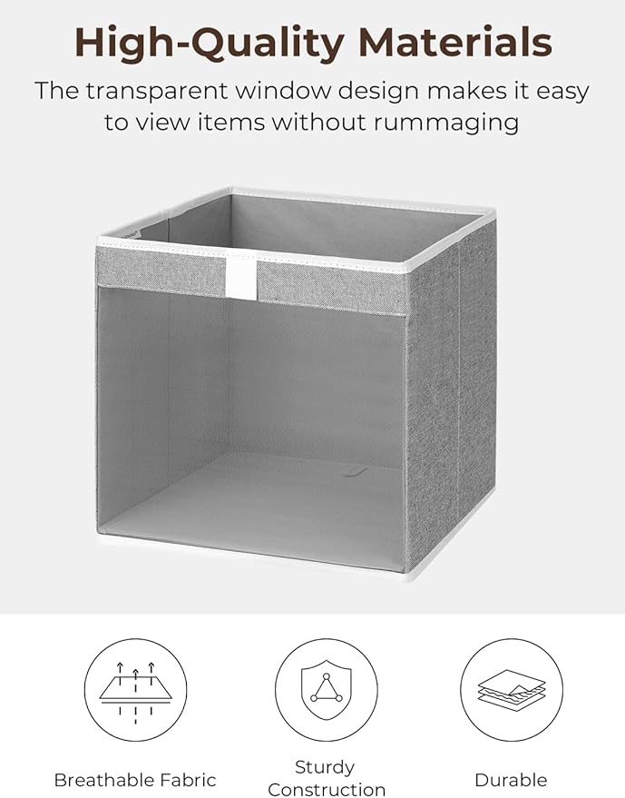 StorageWorks Closet Storage Bin with 13x13 Storage Cubes
