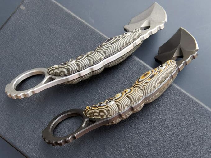 C1107 Fixed Blade Knife D2 Blade G10 Handle Knife for Outdoor Camping Survival EDC Tool Fixed KnivesKydex Sheath (Yellow)