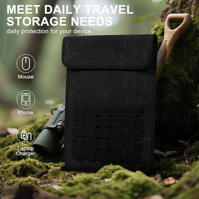 Gexmil Protective Tablet Sleeve for iPad Pro 13 Inch (M4) 2024 iPad Air 13 Inch M3/M2 iPad Pro 12.9 InchGalaxy Tab S9 Plus/S10+/S10 Plus/S9 FE+/S9 FE Plus 12.4 Black
