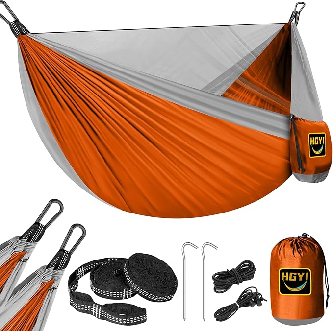 Camping Hammock Mosquito NetDouble &amp Single Portable Hammocks Hammocks with 2 Tree StrapsHammock Tent for Travel CampingCamping Accessories for Indoor Outdoor Hiking Backpacking Backyard Beach
