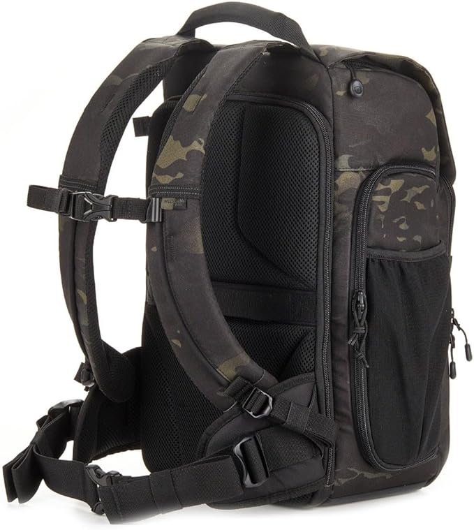 Tenba Axis v2 18L LT Camera Backpack for DSLR and Mirrorless cameras and lenses plus a 14-inch laptop – MultiCam Black (637-767)