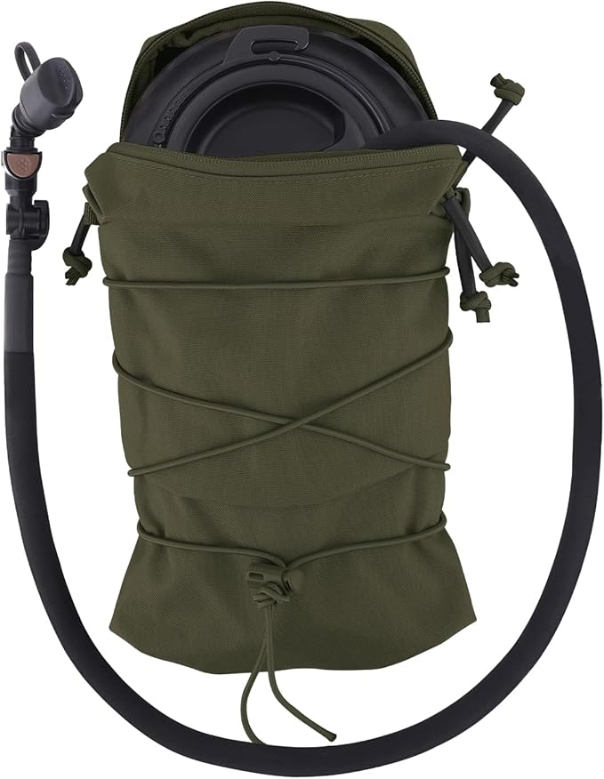 Tactical General Purpose Pocket 12x5 GP Pouch 1.5L Hydration Bag Carrier Backpack Organizer MOLLE + Belt