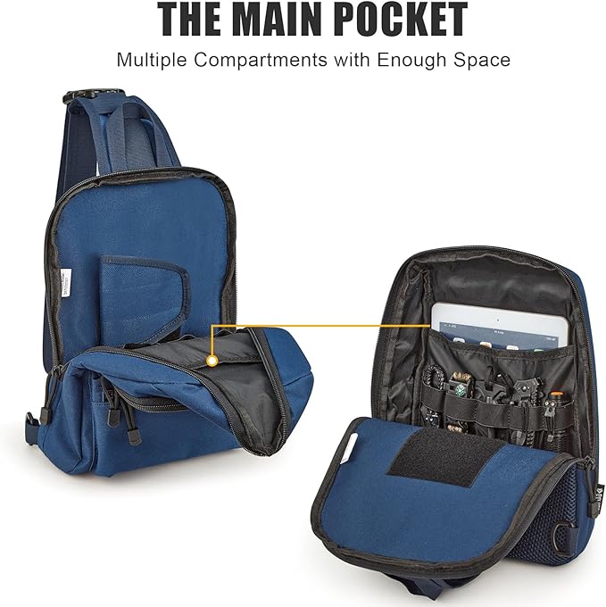 G4Free Tactical Sling Bag Backpack EDC Concealed Carry Bag Small Crossbody Shoulder Chest Pack