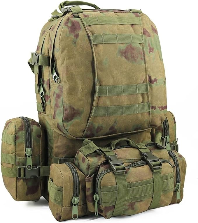 Outdoor Oxford cloth backpack hiking tactical bag hiking combo backpack men's camping travel bag
