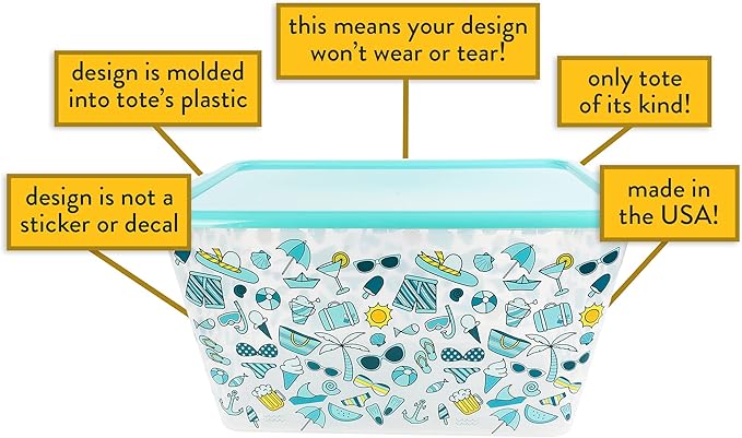 58 QT Stackable Plastic Storage Bins with Lids 4-Pack Large Clear Storage Bins for Organizing Garage Closet Durable Nestable Containers Made in USA