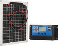 Solar Panel Kit 300W DC 12V 24V Solar Battery Trickle Charger Maintainer Upgrade Controller for Boat Car RV Motorcycle Marine Automotive