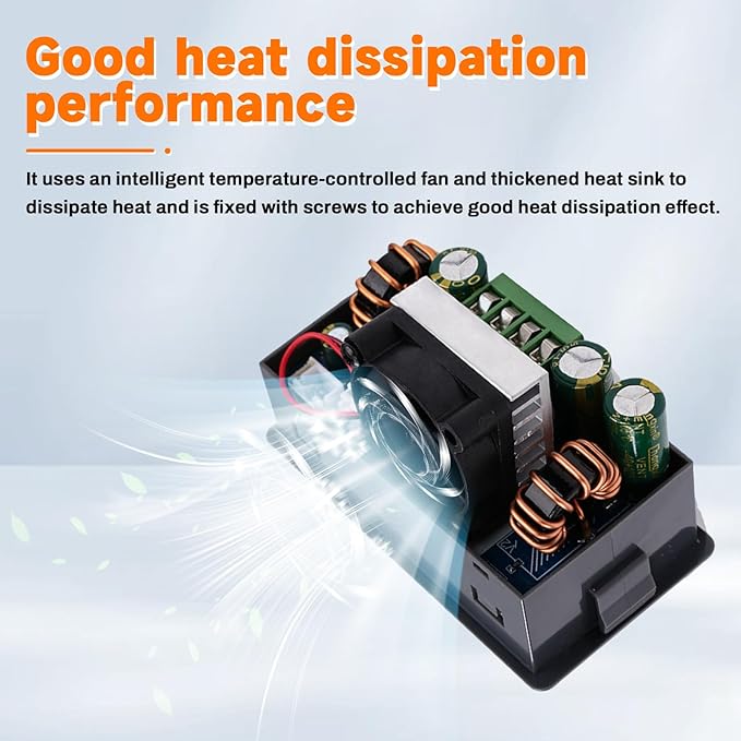 ZPSHYD Buck Boost Converter 150W 0-36V 7A Adjustable CNC DC Power Supply with MPPT Solar Charging Color LCD &amp 10 Memory Groups for Lab EV Camping XY-SK150