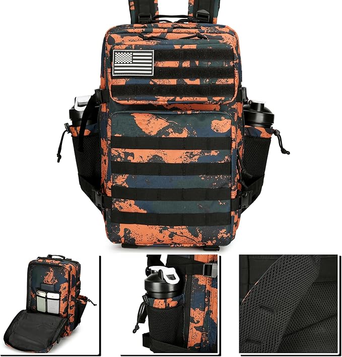 Military 45L Tactical Assault Backpack 3 day assault pack with Molle Waterproof backpack Rucksack for Tactical Backpacks