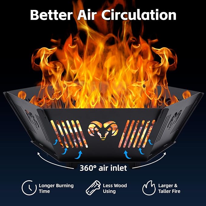 Portable Plug Fire Pit 38.6 Collapsible Fire Pit for Outdoor Wood Burning with Carry Bag Folding Fire Pit for BBQ Camping Travel Picnic Backyard Patio black