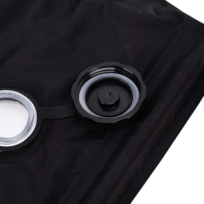TANIQIACA Retractable Solar Shower Bag NonToxic Environmentally Friendly Capacity for Camping and Travel includes Thermometer and Net Bag Lightweight PVC Material 20L Capacity