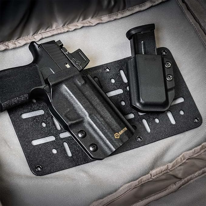GRITR Kydex Hook &amp Loop Panel Insert/Adhesive Loop Sheets – Tactical &amp Military Gear Organizers for Holsters Mag Carriers Knife Sheaths Flashlights and More