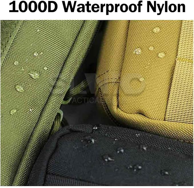 Outdoor Military Molle Tactical Medical First Aid PouchMultifunction EDC Tools Emergency Phone Holder Case Carrier Sundry Bag (Tan)