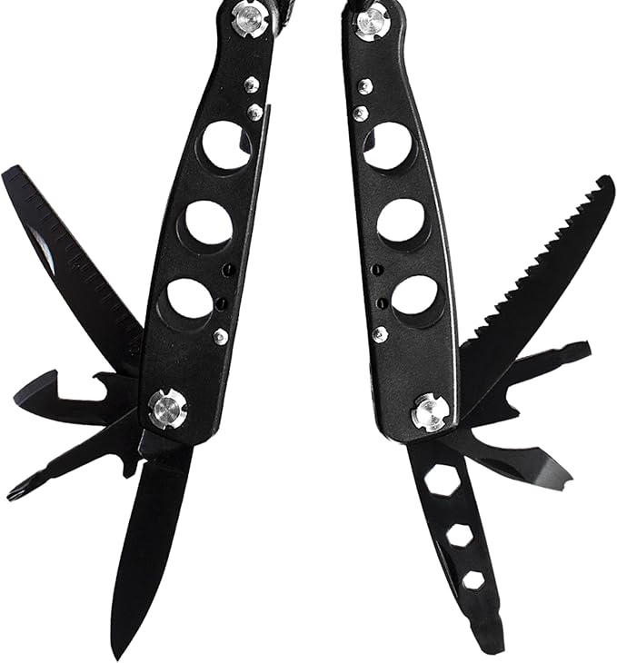 Smith &amp Wesson 6.5in Stainless Steel 14 Function Multi-Tool with Bottle Opener Pliers Screwdrivers and Sheath for Outdoor Survival and EDC