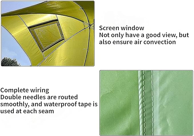 SHINsuke Car Tailgate Tent Awning Pickup Truck Camping Sun Shelter Waterproof Rainfly SUV Minivan Canopy Hatchback Camper Trailer Rooftop