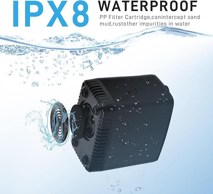 Portable Outdoor Electric ShowerTemperature and Battery Level Digital Display8000mAh BatteryIPX8 Waterproof and USB ChargingSuitable for Hiking/BackpackingOutdoor Camping ShowerBeachPets