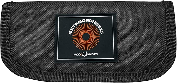 Fox Knives FX-556-B6 Metamorphosis Folding Knife 3.54in M390 Wharncliffe Blade Radius Lock EDC Pocket Knife Made in Italy Award-Winning Design (Black Anodized Aluminum)