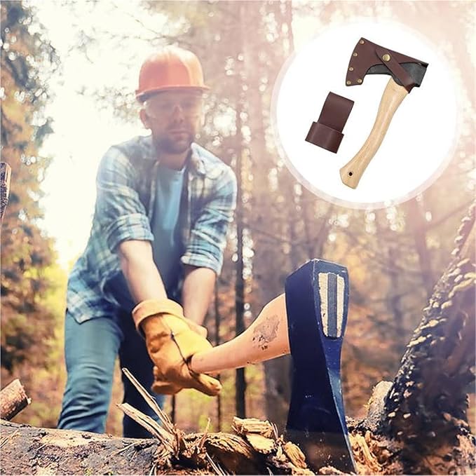 Multifuntional PU Leather Portable Survival Hatchet Soft for Axe Sheath Outdoor Camping Cover Protection Tools Axe Cover for Outdoor Camping Blade Protection