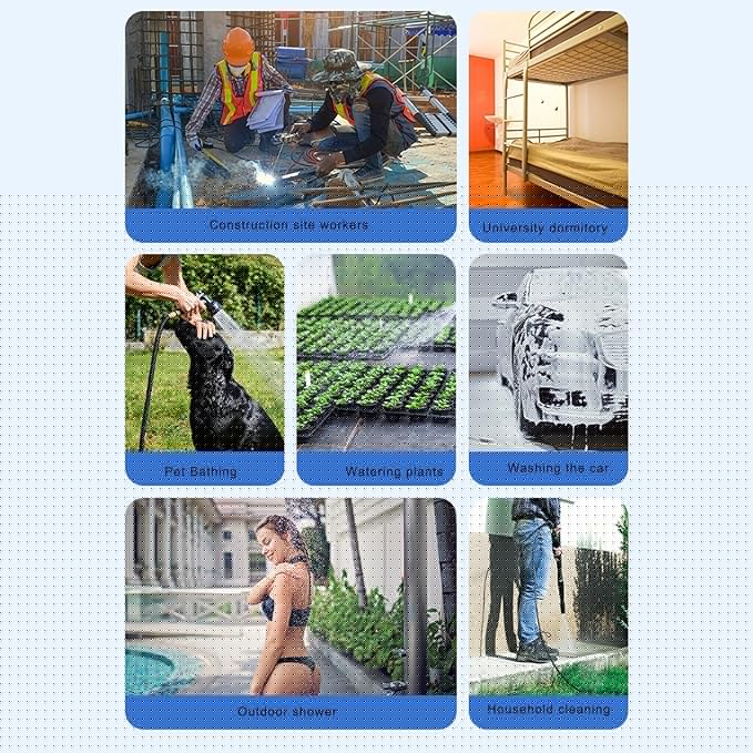 2PCS Outdoor Portable Shower Pumps Rechargeable Sprays Head For Camping Enthusiasts Travel &amp Watering Needs Battery Shower For Camping