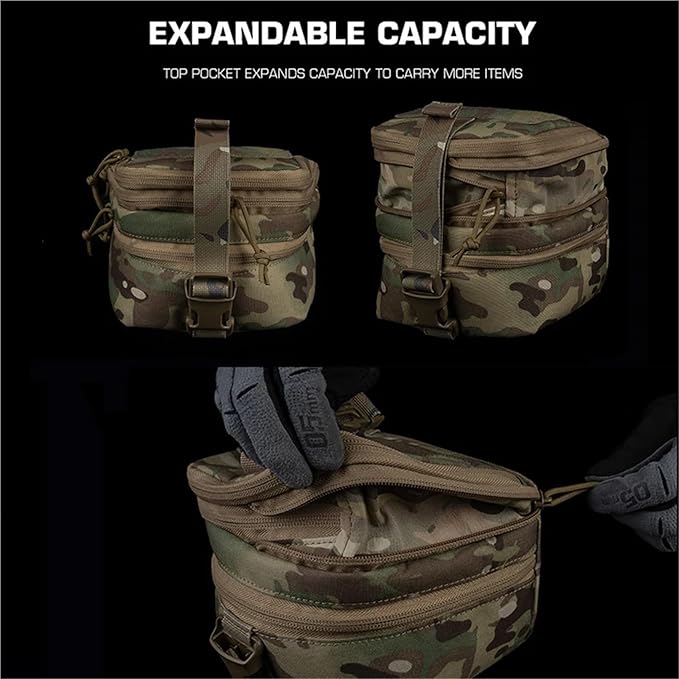 Molle Tactical Equipment Storage Bag Protective Pouch General-Purpose Utility Pack(BP-160 MC)