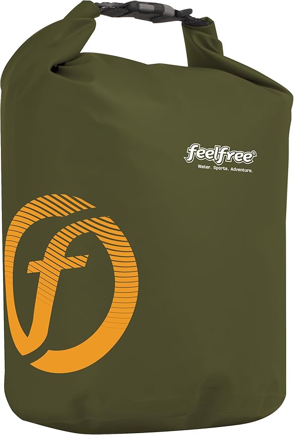 FEELFREE Dry Tube Waterproof Bag Perfect for Kayaking Boating Water Sports (Olive 15 Liter)
