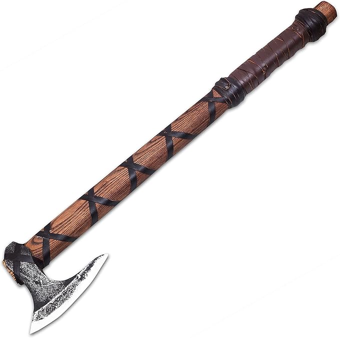 HT- Viking Axe of Ragnar Lothbrok - Battle Ready Battle Axe (AK1101X)-Viking Bearded Axe with Gift Pack Camping Axe Gift for Husband Birthday
