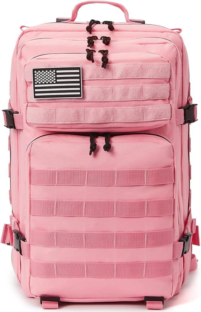 QT&ampQY 45L Military Tactical Backpacks Molle Army Assault Pack 3 Day Bug Out Bag Hiking Treeking Rucksack…