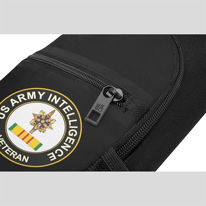 US Army Intelligence Vietnam Veteran Chest Pack Leisure Shoulder Crossbody Chest Bag