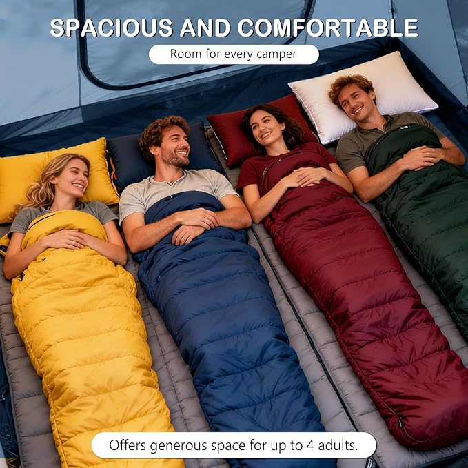 Inflatable Tents for CampingEasy Blow Up Tent with Hand Pump4 Seasons Waterproof Air Inflatable Camping Tent House for Family Weekend Camping