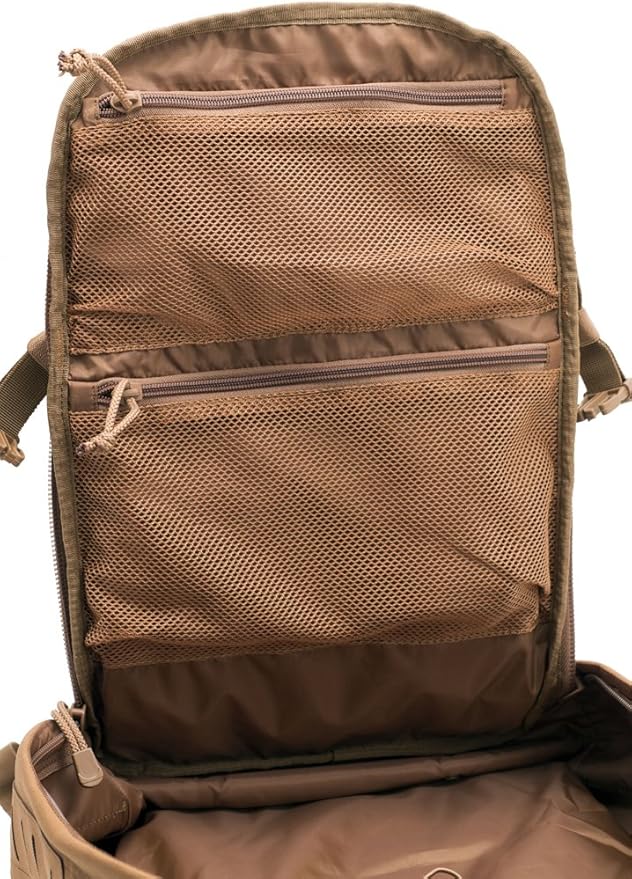 LAPG Atlas 12 Hour Tactical Backpack for Men &amp Women Survival Gear Bag Large Hiking Camping Bug Out Backpack Coyote