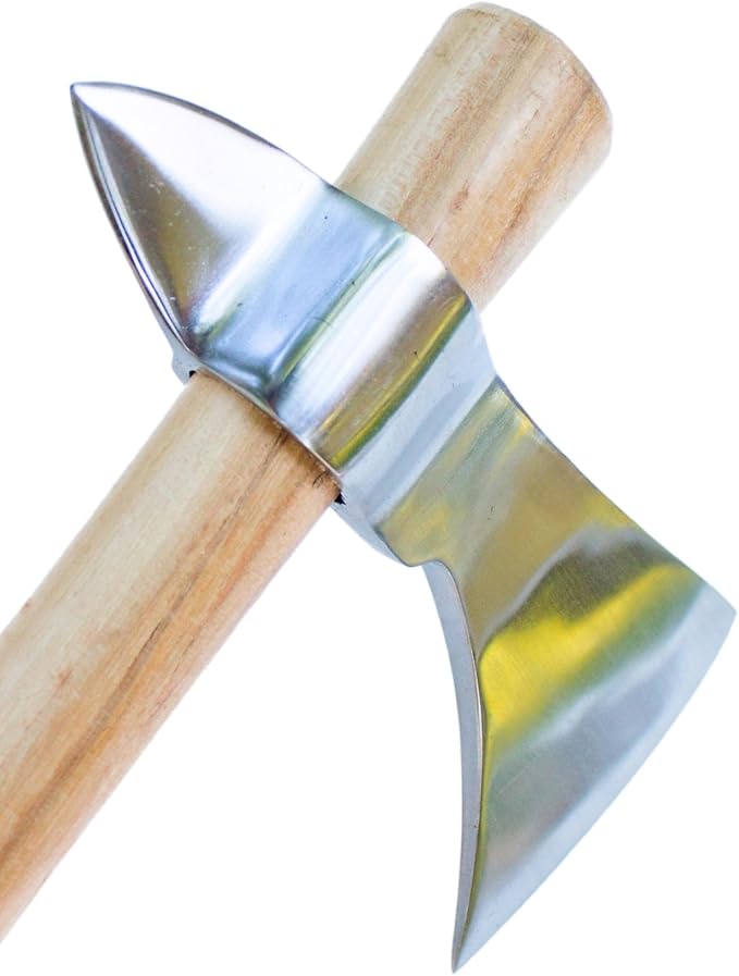 Polished Spiked Competition Throwing Tomahawk – Blacksmith-Forged for Performance and Durability