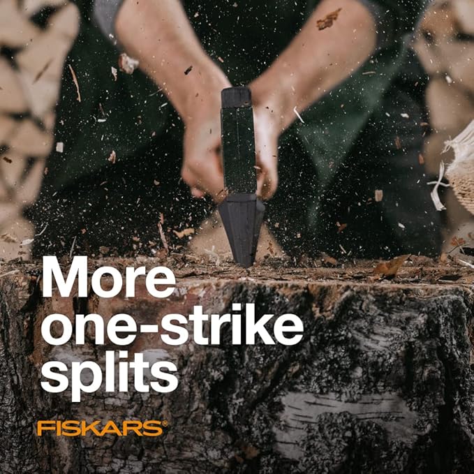 Fiskars X11 Splitting Axe Hatchet 17 Tree Branch Cutter and Wood Axe for Small Logs with Shock-Absorbing Handle