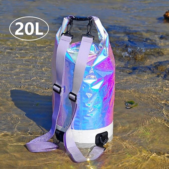 20l Swimming Beach Bag PVC Waterproof Outdoor Sports Drifting Rafting Surfing Boating Backpack Portable Rowing Sailing Bags