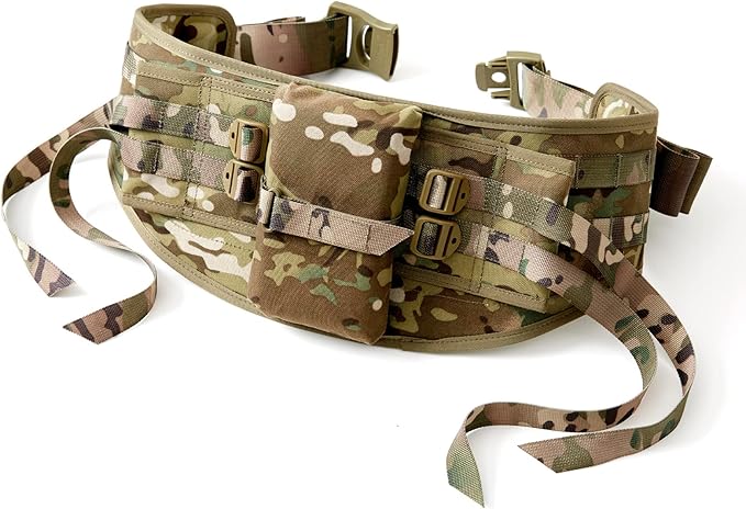 MT Military MOLLE II Medium Rucksack Frame with Waist Belt – Durable Tan ABS Frame for Army Medium Ruck Enhanced Load-Bearing Comfort