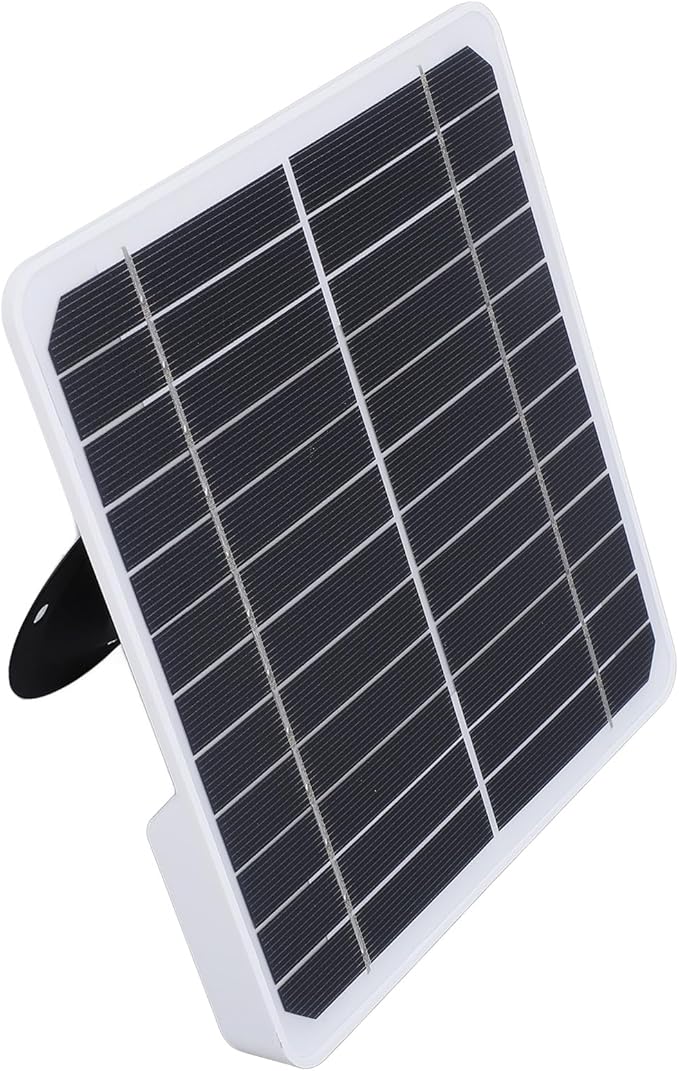 AUNMAS 20W Monocrystalline Solar Panel for Security Camera Outdoor 5V Waterproof Adjustable Wall Mount with 9.8ft Cable