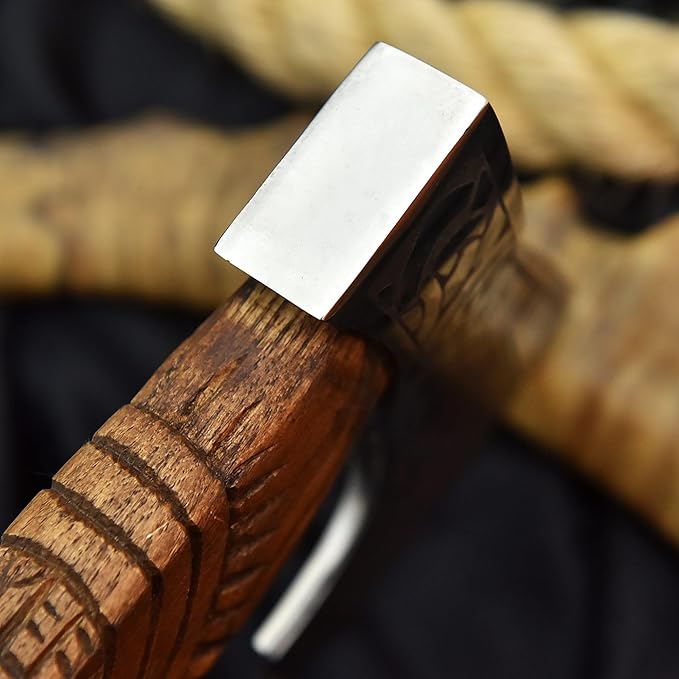 Damascus Double Headed Axe - Unleash Your Power with The Mighty Battle Axe Real!