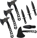 Throwing Knives Throwing Axes and Tomahawks 3 Pack Set with Bottle Opener and Nylon Sheath 10in Axe Throwing Game for Backyard Competition and Recreation Axe Gift Set for Men