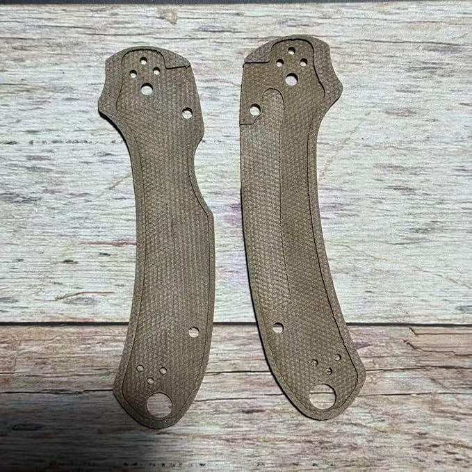 1 Pair Custom Linen Micarta Scales Replacement Fits for C223 Para3(Black)