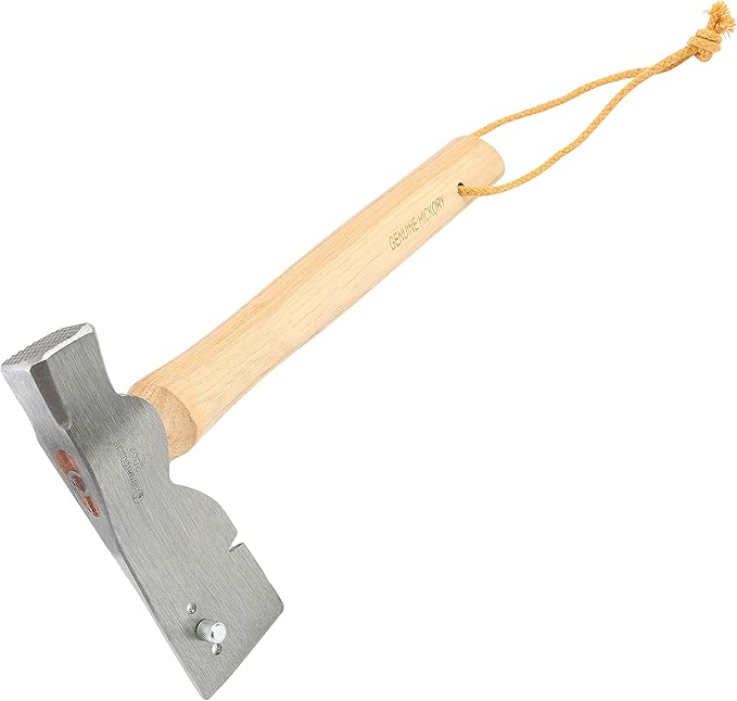 GreatNeck SHR14 Roofing Hatchet 20 Oz. Hatchet Hammer for Installing Roofing Shingles Drop Forged Steel Head Genuine Hickory Handle Roofing Tools