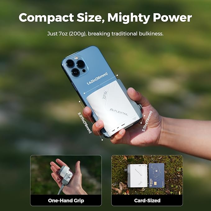 FLEXTAILGEAR Tiny Shower Portable Shower for Camping Rechargeable Camping Outdoor Shower Portable Shower Pump for Hiking Waterproof Outdoor Camp Pump Car wash Pet Cleaning Beach Vacations