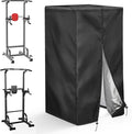 Pull Up Station Cover Dustproof-Cover for Pull Up Station/Dip Bar Station for Outdoor Pull Up Rack Machine Protect Home Gym Strength Training Dip Stands Cover
