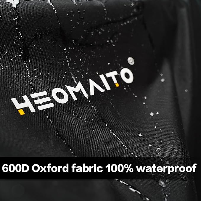 Generator Cover Heavy Duty Waterproof 26 Portable Generator Protection Cover 600D Universal for Most 3000-5000 Watt Portable Generators 26”L x 20”W x 20”H Black