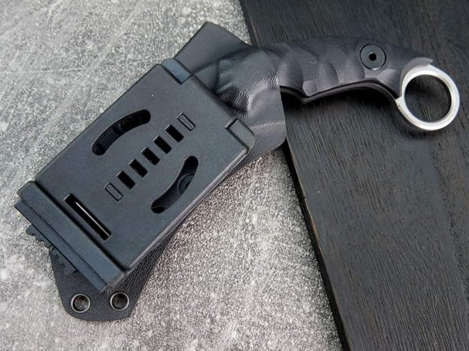Ccanku C1691 Fixed Blade Knife D2 Steel G10 Handle 4 InchesOutdoor Survival Claw Teeth KnifeCamping EDC Tools